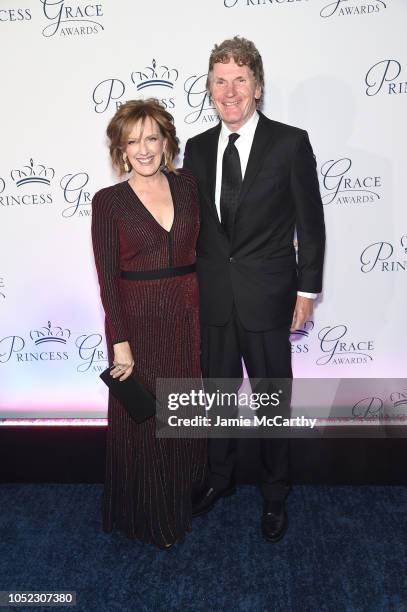 Anne Sweeney and Philip Miller attend the 2018 Princess Grace Awards Gala at Cipriani 25 Broadway on October 16, 2018 in New York City.