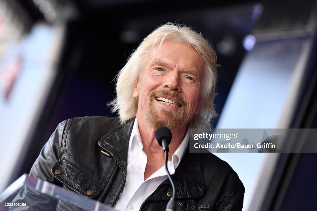 Sir Richard Branson Honored With Star On The Hollywood Walk Of Fame