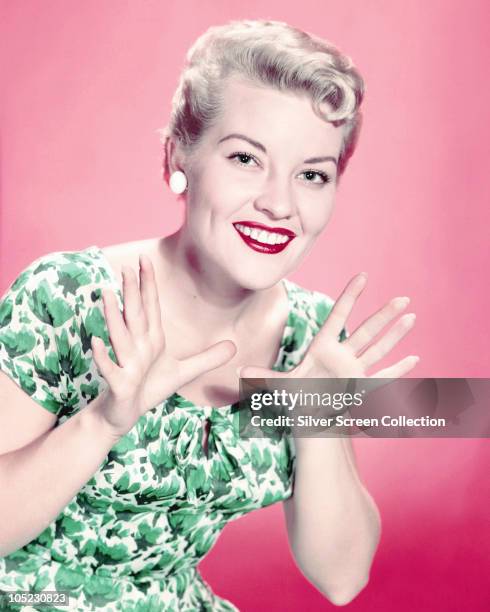 American singer Patti Page, circa 1955.