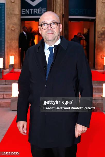 Director of the "Musee d'Art Moderne de la Ville de Paris", Fabrice Hergott attends the "Societe des Amis du Musee d'Art Moderne" : Dinner. Held at...