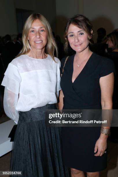 Nathalie Bloch-Laine and Daniella Lumbroso attend the "Societe des Amis du Musee d'Art Moderne" : Dinner. Held at Musee d'Art Moderne de la Ville de...