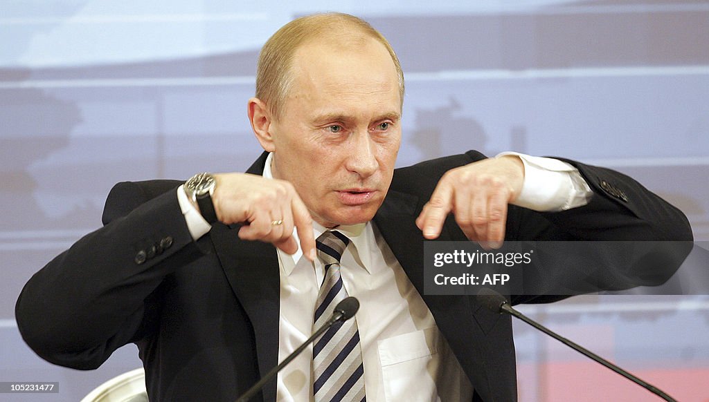 Russian President Vladimir Putin speaks