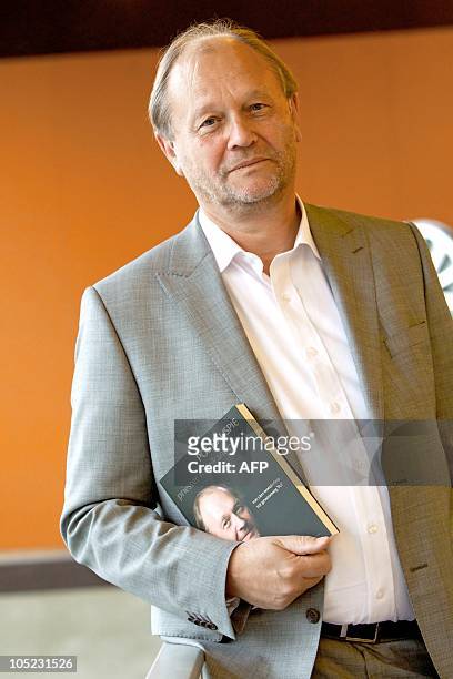 Pol Hauspie presents his book 'Priester muzikant piloot, van L&H-wonderboy tot gewoonweg Pol' in Gent, on October 2010. Hauspie is one of two...