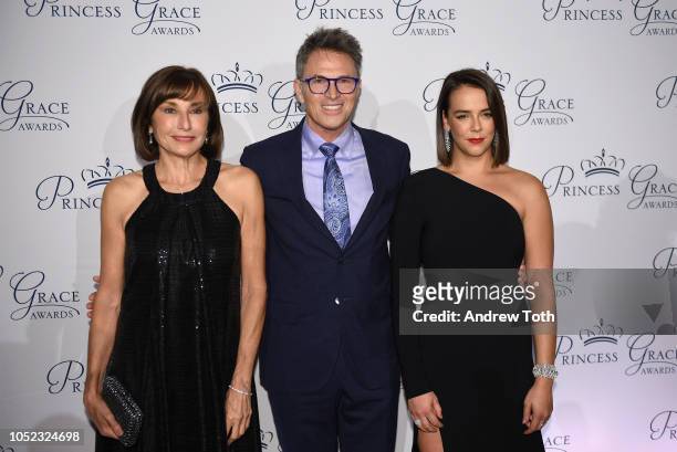 Monaco's ambassador to the U.S. H.E. Maguy Maccario Doyle, Tim Daly and Pauline Ducruet attend the 2018 Princess Grace Awards Gala at Cipriani 25...