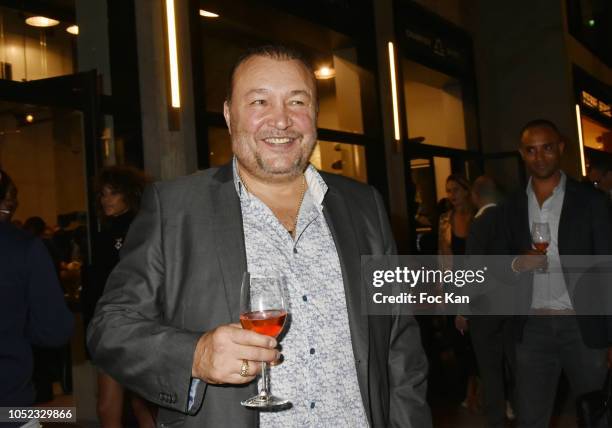 Boxer /actor Franck Tiozzo attends the 'Champion Spirit' Rive Gauche Launch Party at Beaupassage 14 Bd Raspail on October 16, 2018 in Paris, France.