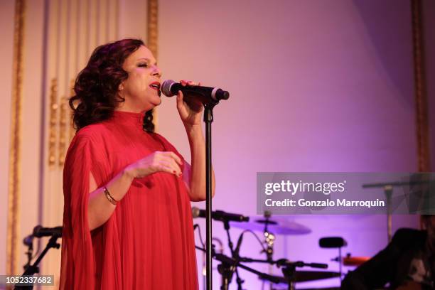Bebel Gilberto during the Casita Maria Fiesta 2018 at The Plaza Hotel on October 16, 2018 in New York City.