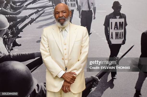 African-American Civil Rights Movement figure and first African-American student at the University of Mississippi in 1962, James Meredith poses at...