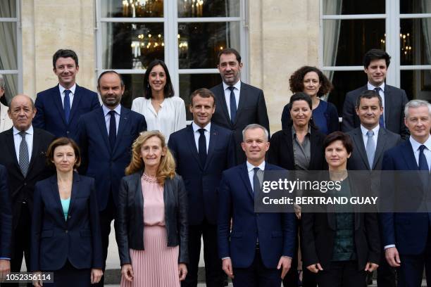 French Government's spokesperson Benjamin Griveaux, Brune French Junior Minister attached to the Minister of Ecological and Inclusive Transition...