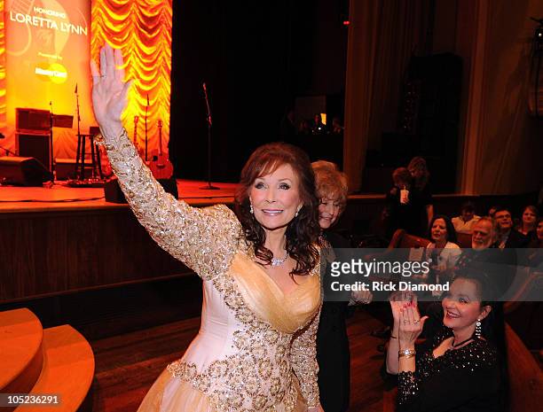 Loretta Lynn during the GRAMMY Salute to Country Music Honoring Loretta Lynn presented by Mastercard and hosted by The Recording Academy at Ryman...