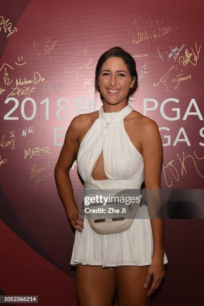 Jaye Marie Green of the United States attends the Buick LPGA Shanghai Pro-Am Party at Pullman Hotels on October 17, 2018 in Shanghai, China.
