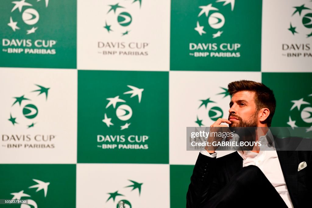 TENNIS-DAVIS-CUP-MADRID-PIQUE