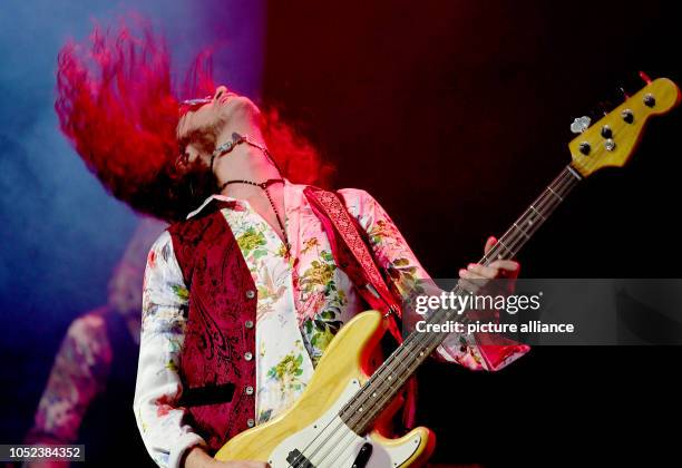 October 2018, Berlin: 17 October 2018, Germany, Berlin: Glenn Hughes, British rock musician, stands on stage in the Admiralspalast. Photo: Britta...