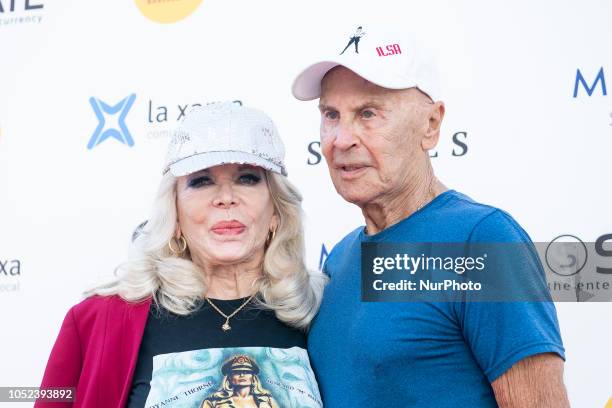 Actress Dyanne Thorne and actor Howard Maurer at the photocall of Ilsa the tigress of Siberia during the 51 edition of Festival Internacional de...