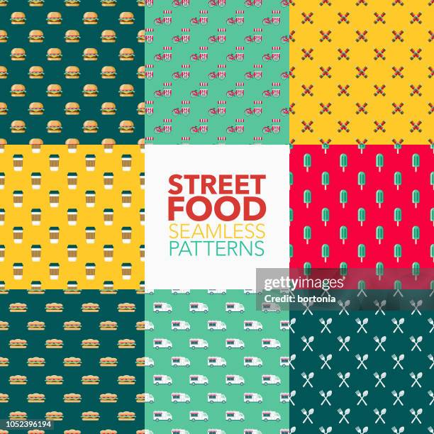 Fast Food Stock Pattern Fast Food Pattern Photos and Premium High Res Pictures - Getty Images