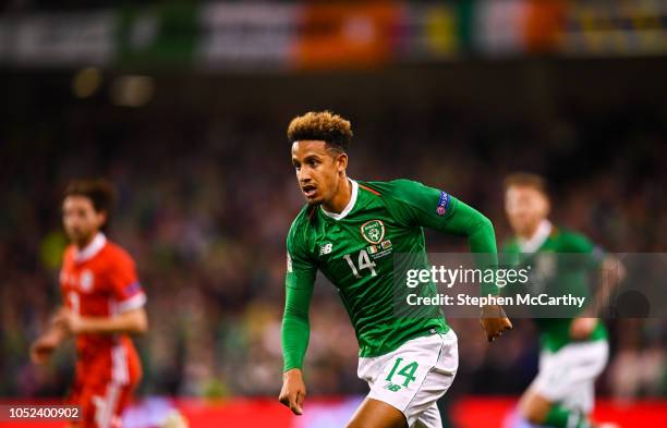 Dublin , Ireland - 16 October 2018; Callum Robinson of Republic of Ireland during the UEFA Nations League B group four match between Republic of...