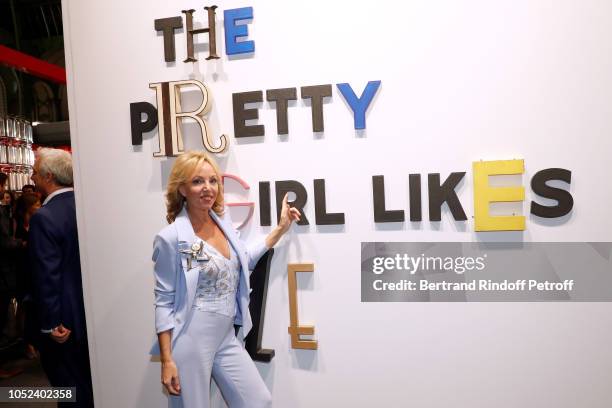 Princess Camilla, Duchess of Castro attends the FIAC 2018 - International Contemporary Art Fair : Press Preview at Grand Palais on October 17, 2018...