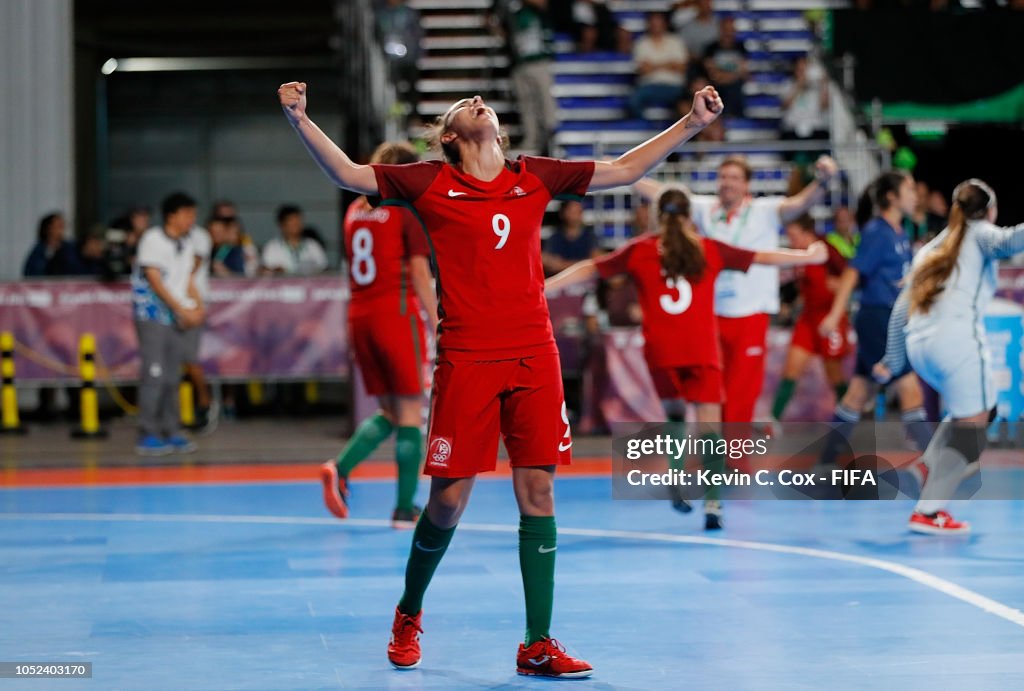 Portugal v Japan: Women's Futsal Final Buenos Aires Youth Olympics 2018