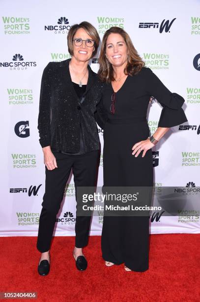 Mary Carillo and Julie Foudy attend The Women's Sports Foundation's 39th Annual Salute To Women In Sports And The Girls They Inspire Awards Gala on...
