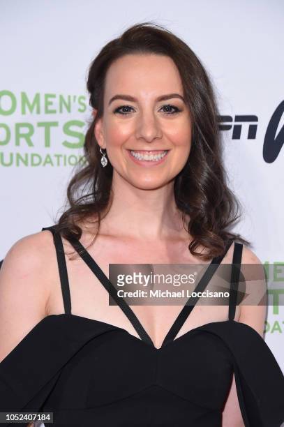 Sarah Hughes attends The Women's Sports Foundation's 39th Annual Salute To Women In Sports And The Girls They Inspire Awards Gala on October 17, 2018...