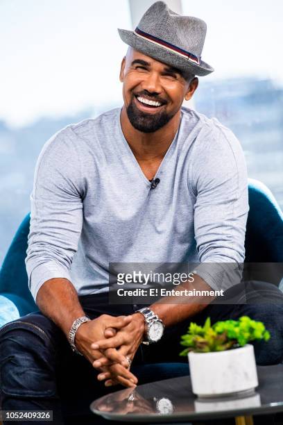 Episode 181017 -- Pictured: Actor Shemar Moore poses for pictures on set --