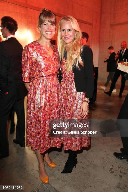 Simone Werle, an Princess Nadja Anna zu Schaumburg-Lippe during the Dom Perignon 'The Legacy' event on October 17, 2018 in Munich, Germany.