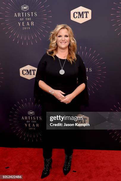 Trisha Yearwood attends the 2018 CMT Artists of The Year at Schermerhorn Symphony Center on October 17, 2018 in Nashville, Tennessee.