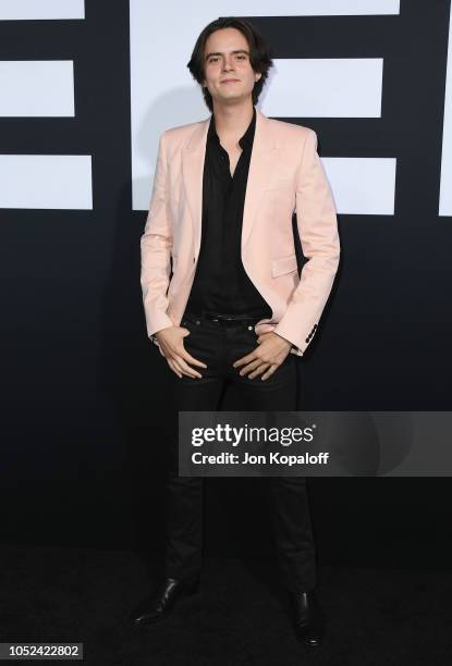 Miles Robbins attends Universal Pictures' "Halloween" Premiere at TCL Chinese Theatre on October 17, 2018 in Hollywood, California.