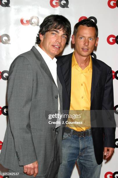 Peter Gallagher and Jim Nelson during GQ Celebrates September Debut Issue Under New Editor and Chief Jim Nelson at Hudson Studios in New York, New...