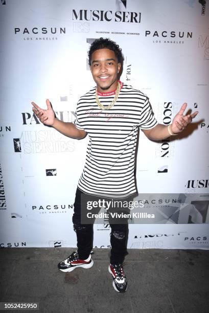 Justin Combs attends Drake's Private After Party at Poppy nightclub, presented by The h.wood Group & PacSun, with specialty sips by Virginia Black on...