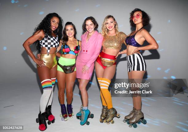 Roller Girls , Bella Cruz, Candice Heiden, Ana Coto, Crystal Roseborough and Jackie Cross attend the premiere of Tove Lo's "Blue Lips" at the Vista...