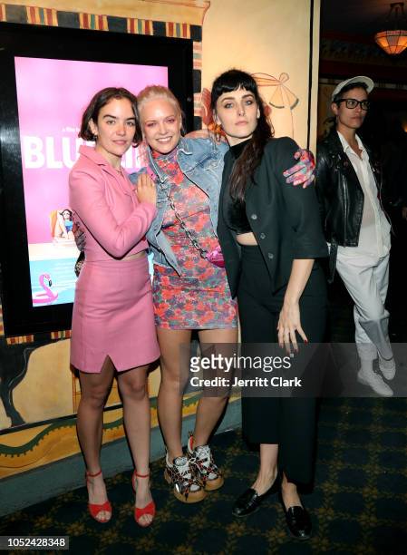 Ana Coto, Tove Lo and Malia James attend the premiere of Tove Lo's "Blue Lips" at the Vista Theatre on October 17, 2018 in Los Angeles, California.
