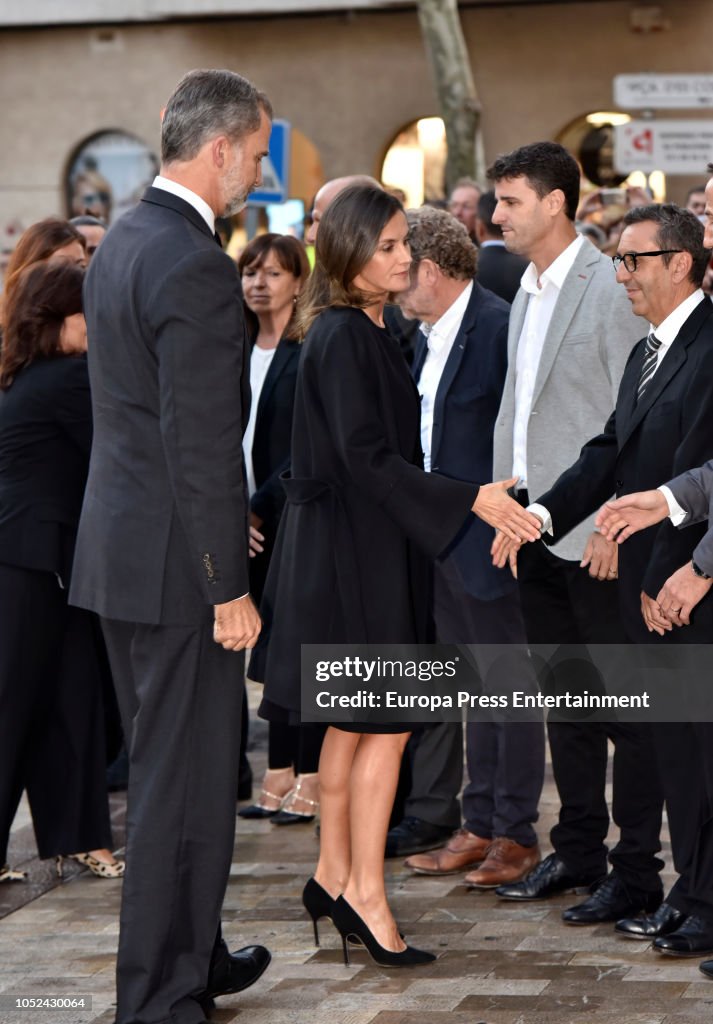 Spanish Royals Attends Funeral In Mallorca