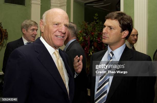 Barry Diller and David Faber during CNBC Hosts Reception to Celebrate Tina Brown and David Faber Primetime Specials at The Georgian Suite in New York...