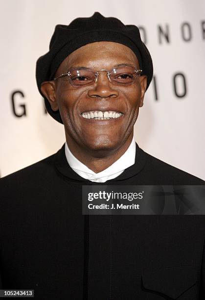 Samuel L. Jackson during Giorgio Armani Receives The First Rodeo Drive Walk Of Style Award - Arrivals at Rodeo Drive Walk Of Style in Beverly Hills,...