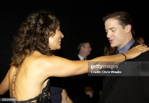 Roberta Armani and Brendan Fraser during Giorgio Armani Receives The First Rodeo Drive Walk Of Style Award - Arrivals at Rodeo Drive Walk Of Style in...