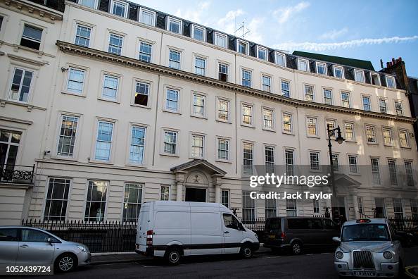 Saudi Consulate A general view of the Saudi Arabian Embassy in London on October 18 ...