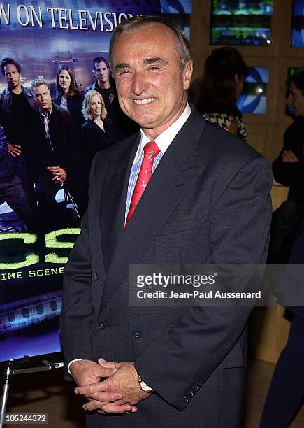 Los Angeles Chief of Police William Bratton during "CSI: Crime Scene Investigation" Fourth Season Premiere Screening at Museum of Television and...