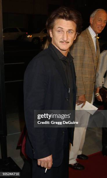 Sean Penn during "21 Grams" Los Angeles Premiere at Academy Theatre in Beverly Hills, California, United States.