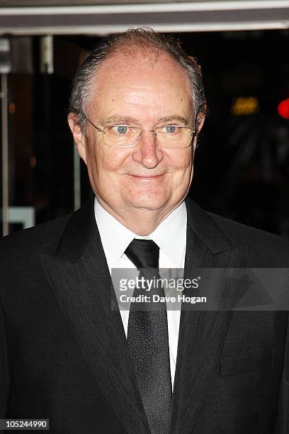Jim Broadbent attends the premiere of Never Let Me Go held at The Odeon Leicester Square on October 13, 2010 in London, England.