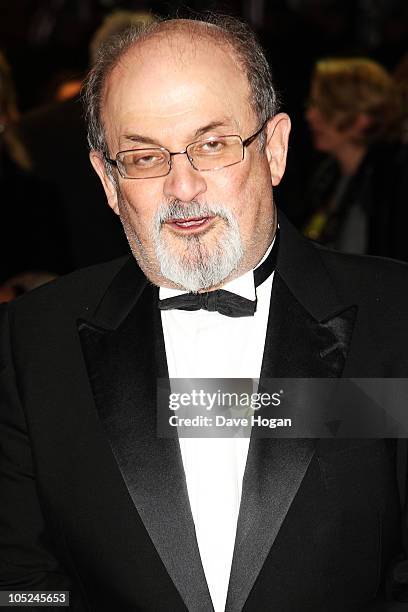 Salman Rushdie attends the premiere of Never Let Me Go held at The Odeon Leicester Square on October 13, 2010 in London, England.