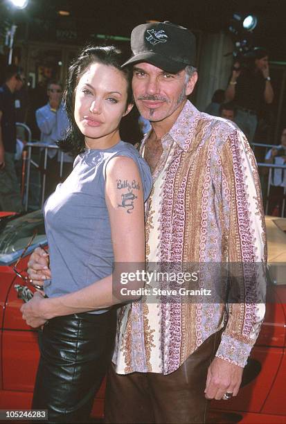 Billy Bob Thornton & Angelina Jolie during "Gone in 60 Seconds" Los Angeles Premiere at National Theater in Westwood, California, United States.