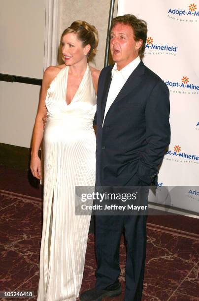 Heather Mills McCartney & Sir Paul McCartney during The 3rd Annual Adopt-A-Minefield Benefit Gala at Beverly Hilton Hotel in Beverly Hills,...