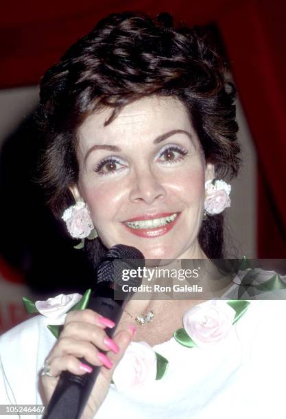 Annette Funicello during Frankie Avalon & Annette Funicello Concert Tour at Calico Square, Knott's Berry Farm in Buena Park, California, United...