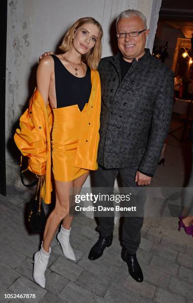 Elena Perminova and Alexander Lebedev attend the Big Up Uganda fundraising gala for Save The Children hosted by Adwoa Aboah & Felix Cooper at Wild By...