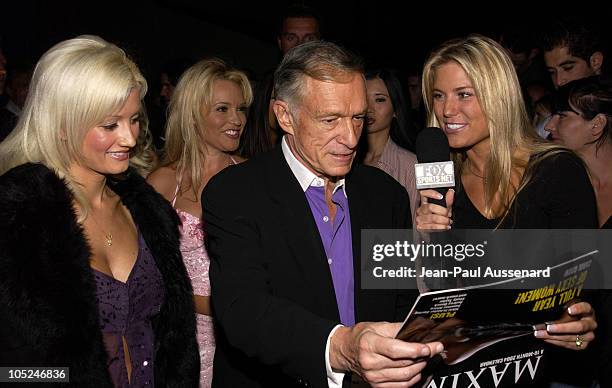 Hugh Hefner during 2004 Maxim Calendar Release Party at Bliss in Los Angeles, California, United States.