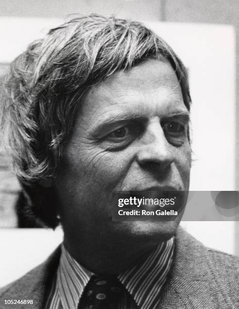 George Plimpton during Fay Wray Art Exhilbition - May 19, 1976 at International Center of Photography in New York City, New York, United States.