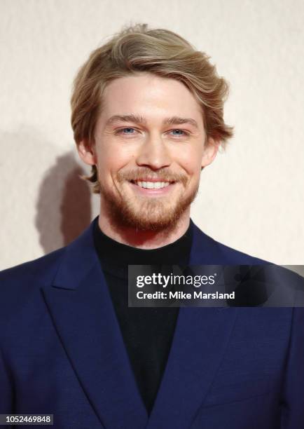 Joe Alwyn attends the UK Premiere of "The Favourite" & American Express Gala at the 62nd BFI London Film Festival on October 18, 2018 in London,...