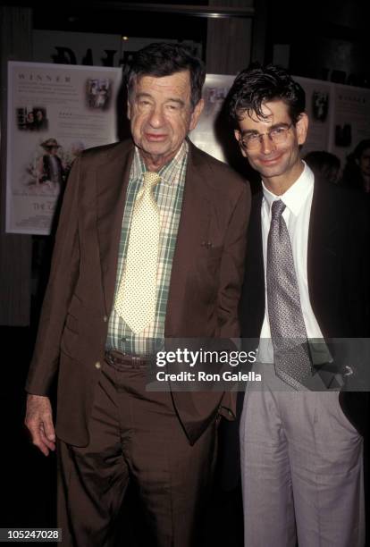 Walter Matthau and Charlie Matthau during Screening of "The Grass Harp" at Pacific Design Center Green Theater in West Hollywood, CA, United States.