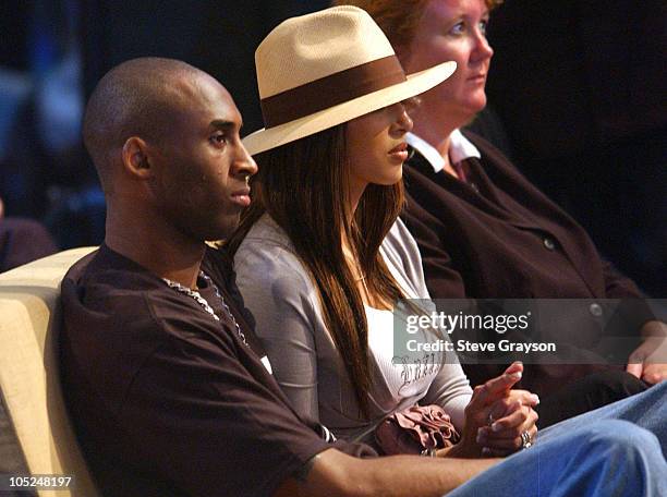 Kobe Bryant and wife Vanessa during 2003 Teen Choice Awards - Show at Universal Amphitheatre in Universal City, California, United States.