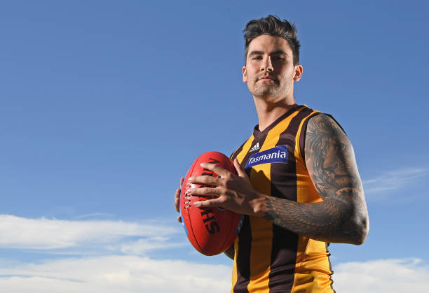 Chad Wingard poses during a Hawthorn Hawks AFL media opportunity at Waverley Park on October 19, 2018 in Melbourne, Australia.